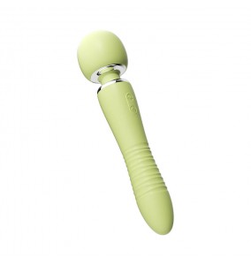MizzZee - YinHuan Thrusting Heating Vibration AV Wand (Chargeable - Green)